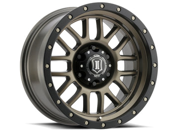 ICON Alpha 17x8.5 6x135 6mm Offset 5in BS 87.1mm Rueda de bronce de diámetro