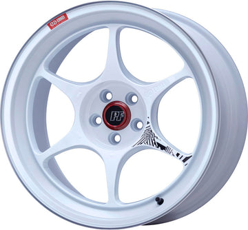 Enkei PF06 18x9in 5x114.3 BP 42mm Offset 75mm Bore White Machined Wheel MOQ 40