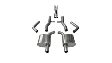 Corsa 17-18 Dodge Charger/Chrysler 300 5.7L V8 Xtreme Cat-Back salida trasera doble sin puntas