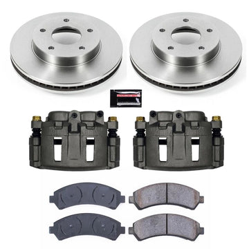 Power Stop 97-05 Chevrolet Blazer Kit de freno delantero autoespecializado con pinzas
