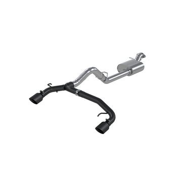 MBRP 21-22 Ford Bronco 2.3/2.7L EcoBoost 2/4-Dr 3in Catback Salida trasera doble dividida BLK AL