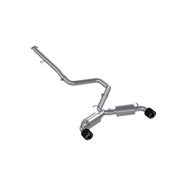 MBRP 2019+ Hyundai Veloster N 2.0L Turbo 3in Cat Back - T304 Inoxidable - Punta de fibra de carbono