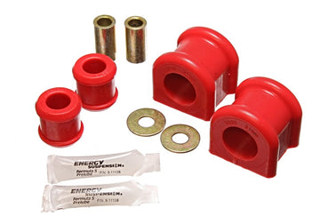 Energy Suspensión 07-11 Jeep Wrangler JK Juego de barra estabilizadora delantera roja de 31 mm y buje Endlink