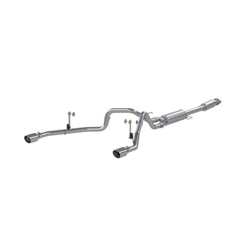 MBRP 2021+ F-150 2.7L/ 3.5L Ecoboost, 5.0L Respaldo de gato de 3 pulgadas 2.5 pulgadas Parte trasera doble dividida - Acero aluminizado
