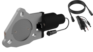 Válvula de corte eléctrica QTP QTEC atornillable de 3 pulgadas para escapes Borla - Individual