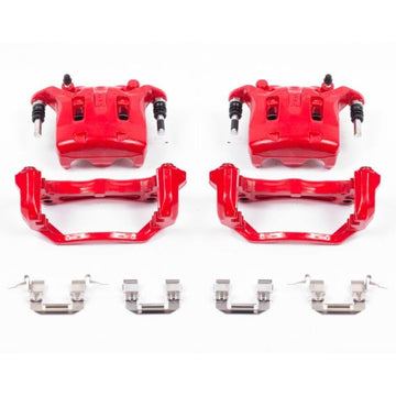 Power Stop 08-12 Infiniti EX35 Pinzas delanteras rojas con soportes - Par