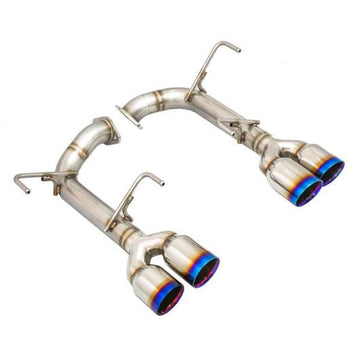 Observación 2015+ Subaru WRX/STI VA Escape trasero del eje con punta de doble pared de acero inoxidable de titanio