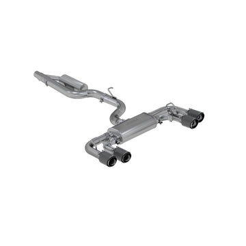 MBRP 15-19 VW Golf R 3 en Cat Back con puntas de fibra de carbono cuádruple de 4 pulgadas OD - T304