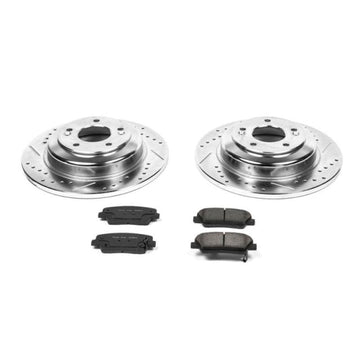 Power Stop 10-16 Hyundai Genesis Coupe Kit de freno deportivo trasero Z23 Evolution