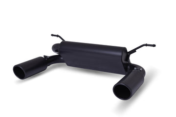 Gibson 18-22 Jeep Wrangler JL Rubicon 3.6L 2.5in Escape doble dividido con respaldo de gato - Black Elite (Cerámica)