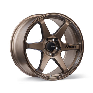 Enkei T6R 18x9.5 38mm Offset 5x114.3 Patrón de pernos 72.6 Diámetro Rueda de cobre