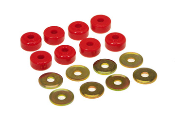 Bujes y arandelas de enlace final universal Prothane - 5/8 x 1 1/8 OD - Rojo