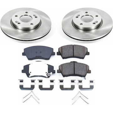 Power Stop 17-19 Hyundai Elantra Kit de freno delantero autoespecializado