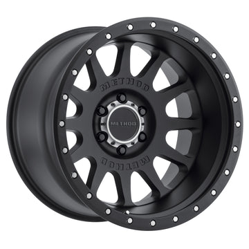 Method MR605 NV 20x10 -24mm Offset 6x135 87mm CB Matte Black Wheel