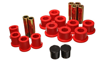 Juego de casquillos de muelle trasero Energy Suspension - Rojo