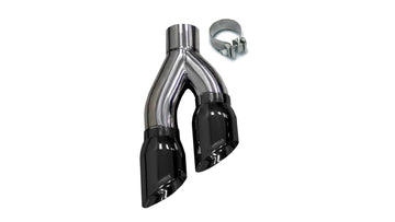 Escape universal Corsa de acero inoxidable con salida lateral única y punta Pro-Series de PVD negro de 4 pulgadas