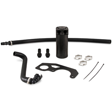 Mishimoto 2018+ Jeep Wrangler JL 2.0L Kit de lata de captura de aceite con deflectores - Negro
