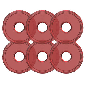 KC HiLiTES Cyclone V2 LED - Lente de repuesto - Rojo - Paquete de 6
