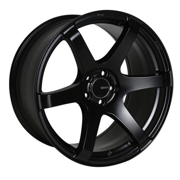 Enkei T6S 18x8.5 25mm Offset 5x114.3 Patrón de pernos 72.6 Diámetro Rueda negra mate