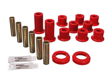 Energy Suspensión 82-04 GM S-10/S-15 Pickup 2WD / 82-04 S-10 Blazer Juego de bujes de resorte trasero rojo