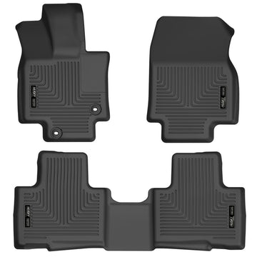 Husky Liners 20-21 Highlander All / 21 Highlander XSE Weatherbeater Forros para asientos delanteros y segundos, color negro