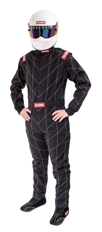 Traje RaceQuip Chevron-1 negro - SFI-1 2XL