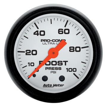 Autometer Phantom 2 1/16in 100psi Medidor de impulso mecánico