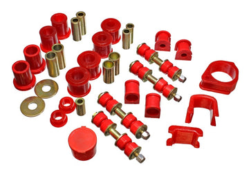 Energy Suspensión 97-01 Ford Escort/ZX2 Juego de bujes maestros Hyper-flex rojos