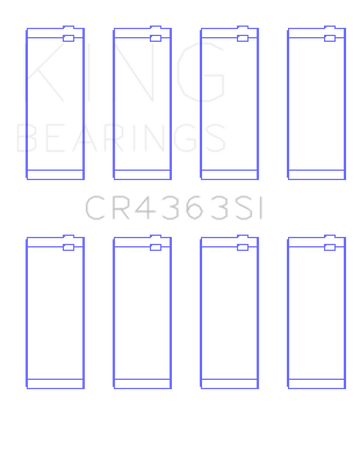 King Engine Bearings GM 134 DOHC Ecotec 2.2L Connecting Rod Bearings - Set of 8