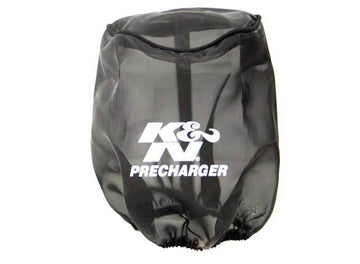 Envoltura cónica del filtro de aire del precargador de K&amp;N, color negro, altura de 6 pulgadas/diámetro de 6 pulgadas