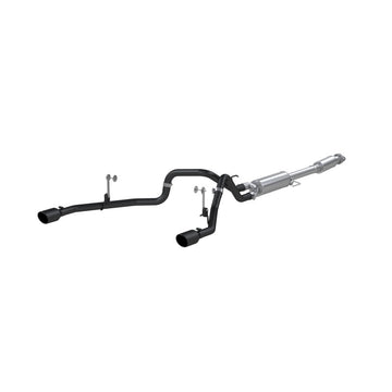 MBRP 2021+ F-150 2.7L/ 3.5L Ecoboost, 5.0L 3 pulgadas con respaldo de gato 2.5 pulgadas con doble división trasera - Revestido en negro