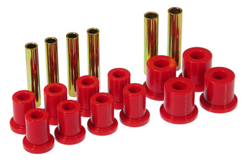 Prothane 71-87 GM K10-30 4wd Bujes de resorte delanteros - Rojo