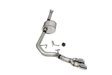 Corsa 2021-2022 Ford F-150 SuperCab/caja de 6.5 pulgadas 5.0L V8 Xtreme Cat-Back Parte delantera del neumático con salida pulida
