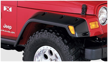 Bushwacker 97-06 Jeep TJ Max bengalas estilo bolsillo 2 piezas - negro