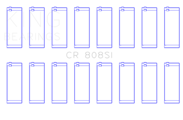 King Engine Bearings Chevrolet 369-502 GEN IV/V/VI (Size +0.60) Rod Bearing Set