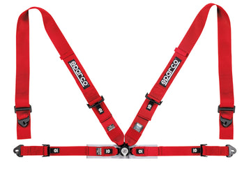 Arnés de competición Sparco Belt 4Pt 3in/2in - Rojo