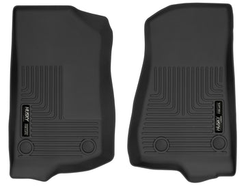 Husky Liners 2018+ Jeep Wrangler X-Act Contour Revestimientos de piso delantero negros