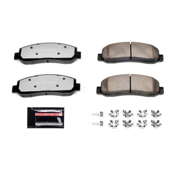 Power Stop 05-08 Ford F-250 Super Duty Pastillas de freno delanteras Z36 para camión y remolque con hardware