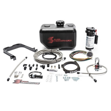 Snow Performance Stg 2 Boost Cooler Challenger/Charger Hellcat Kit de inyección de agua (línea trenzada SS/ajuste 4AN)