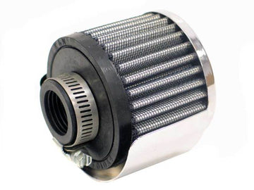 Filtro de ventilación del cárter con abrazadera de 1 pulgada de diámetro interior x 3 pulgadas de diámetro exterior x 2,5 pulgadas de altura K&amp;N