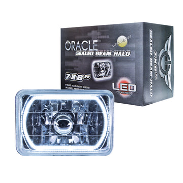 Luces preinstaladas Oracle 7x6 IN. Haz sellado - Halo blanco