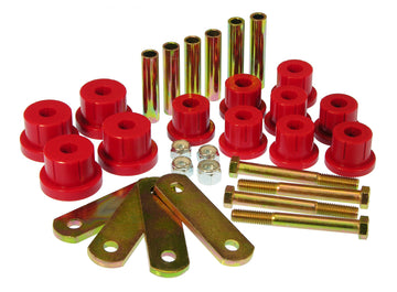 Prothane 67-81 Chevy Camaro HD Bujes de resorte y grilletes - Rojo