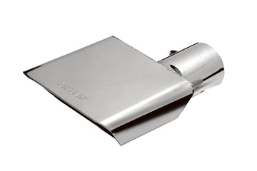 Gibson Rectángulo Sport Tip - Derecha - 6x2.75in OD/2.5in Inlet/6in Long - Inoxidable