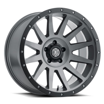 ICON Compresión 20x10 6x5.5 -19mm Offset 4.75inBS Rueda de titanio