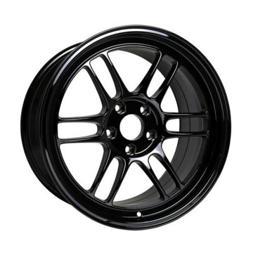 Enkei RPF1 18x9.5 5x114.3 Rueda negra brillante con desplazamiento de 15 mm y diámetro de 73 mm - MOQ 40