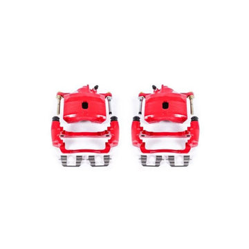 Power Stop 97-00 Acura EL Pinzas delanteras rojas con soportes - Par