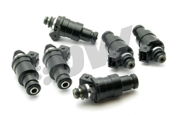 DeatschWerks 89-02 GTR RB26DETT 1200cc Inyectores de baja impedancia de alimentación superior