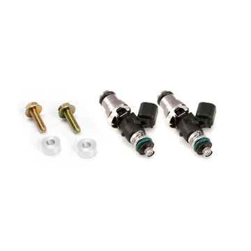 Injector Dynamics ID1300-XDS Inyectores de combustible Polaris RZR 14 mm Adaptador gris superior (juego de 2)