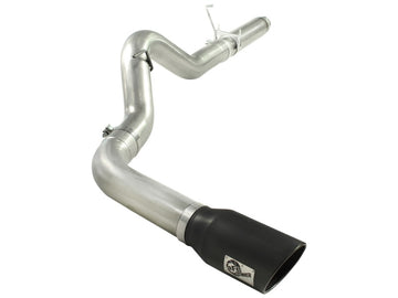 aFe Atlas Exhausts Escape de acero aluminizado con respaldo DPF Dodge Diesel Trucks 07.5-12 L6-6.7L Punta negra