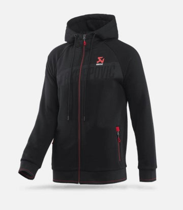 Akrapovic Mens Corpo Zip Hoodie Black - Small